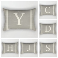Home Decor 26 Letter Alphabet Pillowcase Autumn Decoration Pillow Cushion Cover Decorations Throw Pi