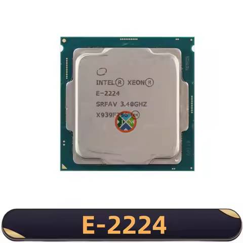 Xeon E-2224 CPU 4 Cores 4 Threads 3.40GHz 8MB 71W DDR4 LGA1151 For C246 Chipsets Server motherboard 
