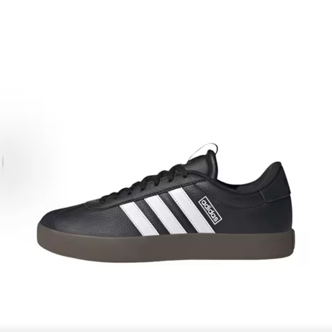 adidas VL COURT 3.0 Comfortable and Versatile Slip-Resistant Low-Top Skate Shoes Men's Black/White I