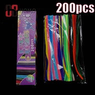 200pcs Boxed Fuzzy Wire Packaging Plush Tube Creative Toy DIY Crafts Chenille Wire Fluffy Sticks