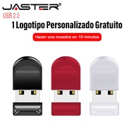 JASTER （Free Personalized Customization） Mini Red Pendrive 128GB Plastic Flash Drives 64GB Waterproo