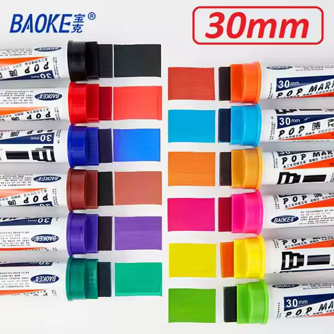 BAOKE POP-30mm Refillable POP Marker Waterproof Quick-dry Marker