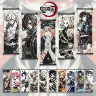 Demon Slayer Hanging Painting Anime Home Decoration Rengoku Kyoujurou Canvas Scrolls Pictures Himeji