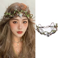 Taiwan Ready Stock Elf Princess Headdress Greece Thorns Crown Hair Accessories Mori Style Garland co