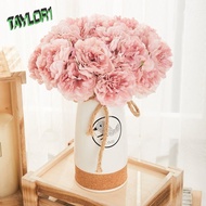 TAYLOR1 5pcs Artificial Peony Flowers, White Bouquet Beautiful Silk Peony Bouquet, Photography Props Soft Realistic Artificial Flowers Wedding