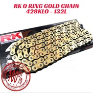 100% Original RK 428KLO132L RK TAKASAGO CHAIN RK CHAIN O Ring Gold Chain Rantai 428KLO132L RK TAKASA