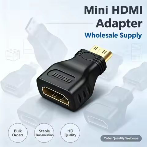 Mini HDMI to HDMI Adapter Cable Bulk Purchase Portable Display Converter Notebook Computer Projector