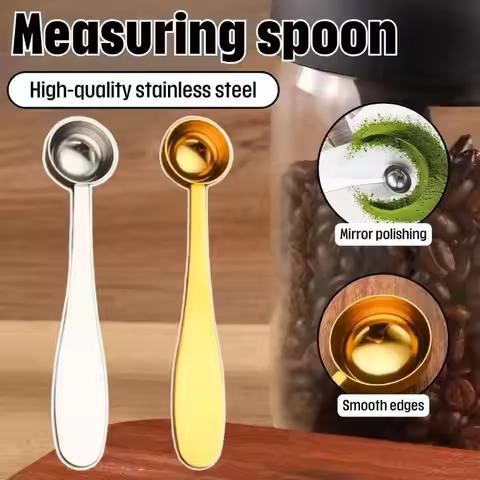 (BF06)Matcha Spoon Metal Silver Gold Stainless Steel Durable Matcha Powder Coffee Green Tea Measurin
