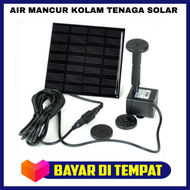 Air Mancur Kolam Tenaga Solar Matahari 7V 1.12W 150L/h / Air Mancur Terjun Renang Taman Minimalis Mu