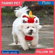 NEW Cute New Year Pet  Lion-dance  Hat Warm Fleece Liner Soft Comfortable Chinese Style Cats Dogs Co