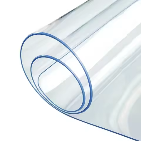 PVC Table Cloth Transparent Clear Desk Cover Protector Plastic Soft Glass Waterproof Oilproof for Di