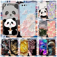 Asus Zenfone 4 ZE554KL Cute Panda Flower Painted Casing Asus Z01KD Z01KDA Z01KS Soft Silicone TPU Ph