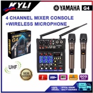 YAMAHA G4 4 chinnel mixer computer recording K song live with dual wireless microphone bluetooth wit