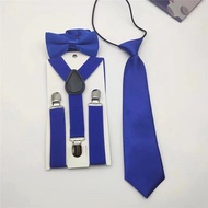 Kindergarten Baby Children's Strap Clip Pants Strap Clip Strap Clip+Tie+Bow Tie Three-Piece Set
