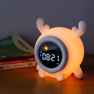 Deer Alarm Clock for Kids, Ok to Wake Clock, Touche Night Light, Sound Machine, Perfect Clock Gift f