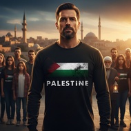 Rare Nation Palestine Series Long Sleeve Cotton Unisex Tee