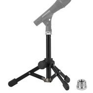Geekria Tabletop Tripod Mic Stand with Foldable Non-Slip Feet, Compatible with Behringer XM8500, C-1