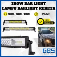 Gbs Car Led 3Row Spotlight Led Combo Bean Led Light Car 12v-24v Spotlight Kereta Led Light Bar Lampu
