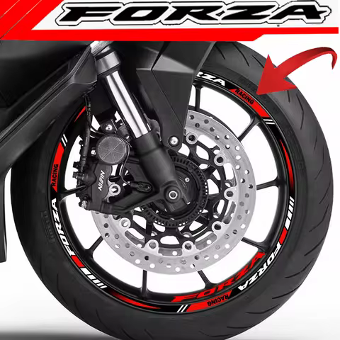 For Honda Forza125 Forza250 Forza300 Forza350 Wheel Sticker Motorcycle Accessories Tuning Parts Deca