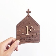 客製化木製教堂門牌 掛牌 門簾 掛布 家用商用-細版