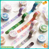 Yann 100Pcs/Roll Scrapbooking Colorful Dots Washi Tapes Japanese Round