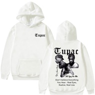 Rapper Tupac 2Pac Shakur All Eyez On Me Hoodie Hip Hop Vintage Sweatshirts Mens Hoodies