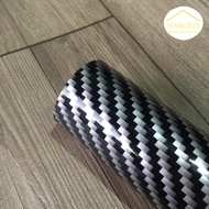 [0.5m x 1.2m size] Carbon decal for car, phone...laptop, 5D glossy black carbon decal 1.2m size.