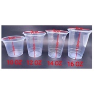Clear Plastic Cup/Plastic Cup Oz Size 10/12/14/16Oz