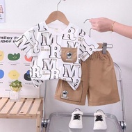 Boy Baby Set Children Handsome Clothes Children Short-Sleeved Boy Two Sets