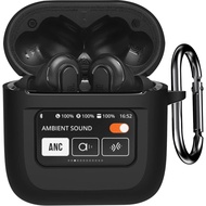 Silicon mềm trường hợp cho JBL tour du lịch Pro 3 tai nghe gắn tai không dây 2024 với Keychain chống