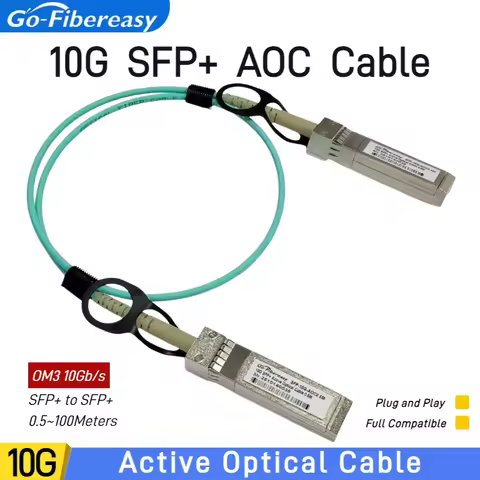10G AOC SFP Cable 0.5M/1M/2M/3M...50M OM3 LSZH 10GBASE Active Optical SFP+ Cable(AOC) for MikroTik,U