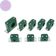 Strongaroetrtombn 2PCS 6/9.5/12.7/19/20/21.3/25/32mm Diameter Pipe Bolted Plastic Clips Pipe Clamp T