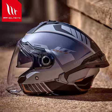 Original MT Cosmo SV Casco Motorcycle Helmets 3/4 Cascos EU Size Open Face Helmets Electric Scooter 