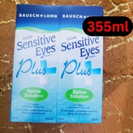 Bausch + Lomb Sensitive Eyes Plus Saline Solution 355ml x1 & 355ml x 2