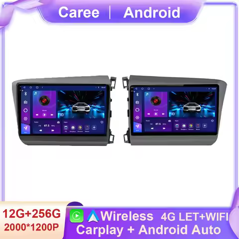 for Honda Civic 2012 2013 2014 2015 Android 14 WIFI 4G Car Radio Multimedia Video Stereo Player Navi