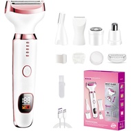Depiladora Eléctrica para Mujer, 5 en 1 Rasuradora Mujer Zona Intima, Depiladora Facial Eléctrica si