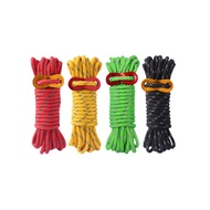 4M Reflective Rope Durable Outdoor Camping Tent Rope with Adjuster Tent Pully Rope Tali Khema 帐篷绳