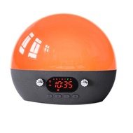 Sunrise Alarm Clock Bluetooth Speaker for Bedroom 11 White Noise Sound MachineSunset Night Light Wak