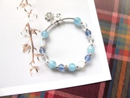 螢石 白水晶 海水藍寶 月光石 925銀【漂浮航向】航海王 開啟智慧