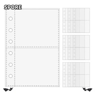 SPORE Card Protector Sleeves, 6-Ring  A7 Binder Pages, A7 Binders A7 Inner Page Card Binder