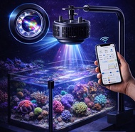 ไฟ LED สำหรับตู้ปลาทะเล รุ่น A7S III ควบคุมผ่านแอป 100W LED Reef Aquarium Light with APP Control