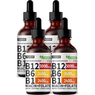 (2 Pack) Vitamin B12 and B6 Liquid Drops B12 Sublingual Vitamin B Complex - B 12 Vitamin 5000mcg - B