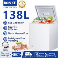 KONKE Freezer Inverter Chest Freezer Refrigerator Mini Freezer Multifunction Upright Freezer large