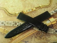 古董倉底 NOS LONGINES 浪琴 17MM 壓紋 皮錶帶 FIT 14MM 錶扣