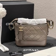 Chanel香奈兒大象灰流浪小號鏈條包