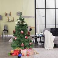 Goplus 3ft Tabletop Mini Christmas Tree, Artificial Small Christmas Tree with 96 PVC Branch Tips, Cl