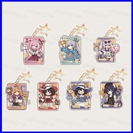 Honkai Star Rail Elysia Kiana Acrylic Keychain Backpack Pendant Bags Accessories Anime Periphery