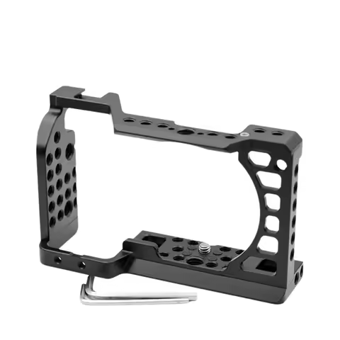 IDUD Aluminum Alloy Camera Cage Rig With Cold Shoe Mount For Sony A6000/A6300/A6400/A6500 Cameras