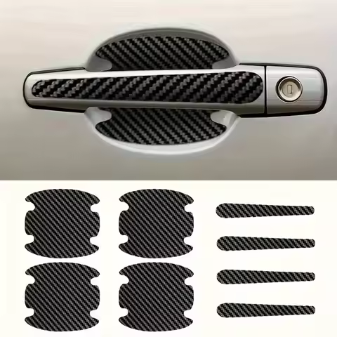 8PCS door handle sticker, scratch-proof car door protective sticker, door bowl protective film