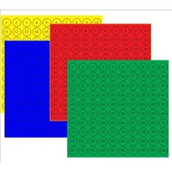 Sticker / number sticker 1-50 / 51-100 2cm / 3cm / 4cm / 5cm